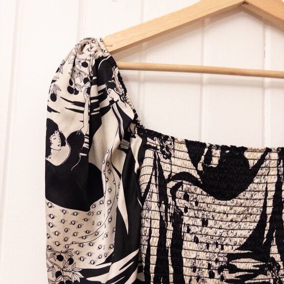 Reformation Pizzaro Silk Top Persephone Size 0 - Picture 9 of 10